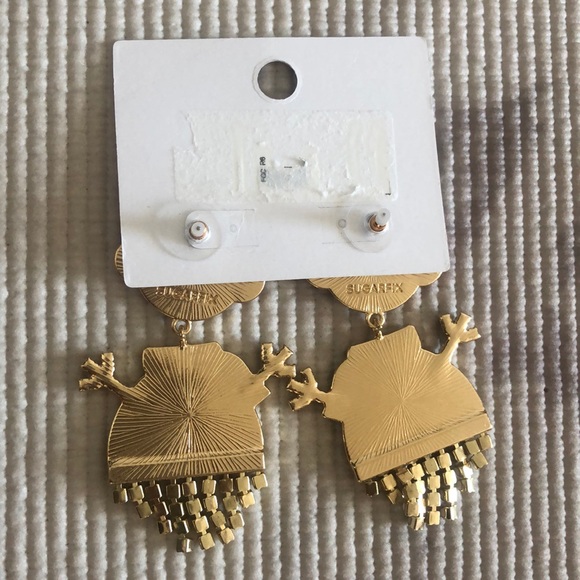 BaubleBar Snowman Drop Earrings - White - Picture 4 of 4